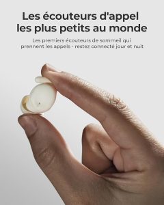 Écouteurs sommeil sans fil Lytmi Cosysnug avec design ergonomique, offrant un son clair et une connexion Bluetooth stable