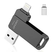 VACKIIT Clé USB 256 Go pour iPhone certifiée Apple Lightning
