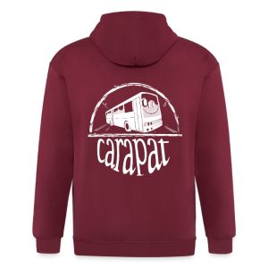 Veste à capuche épaisse logo carapat blanc